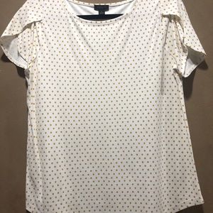 Ann Taylor Factory Flutter Sleeve Top